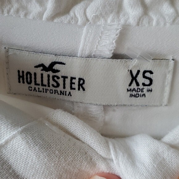 HOLLISTER HIGH WAIST WHITE COTTON BUTTON SKIRT XS - Picture 3 of 8